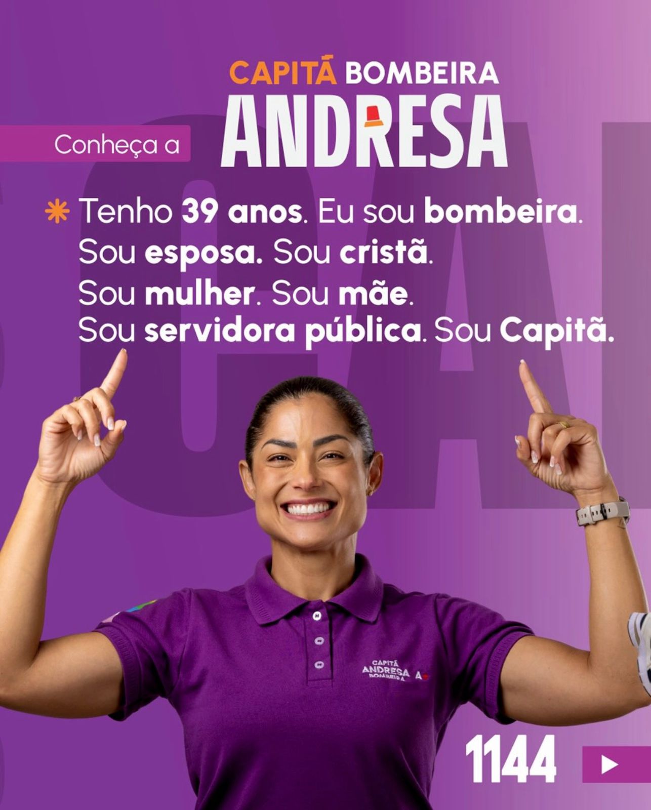 Foto 1 de 9 do carrossel Conheça a Capitã: Conheça a Capitã