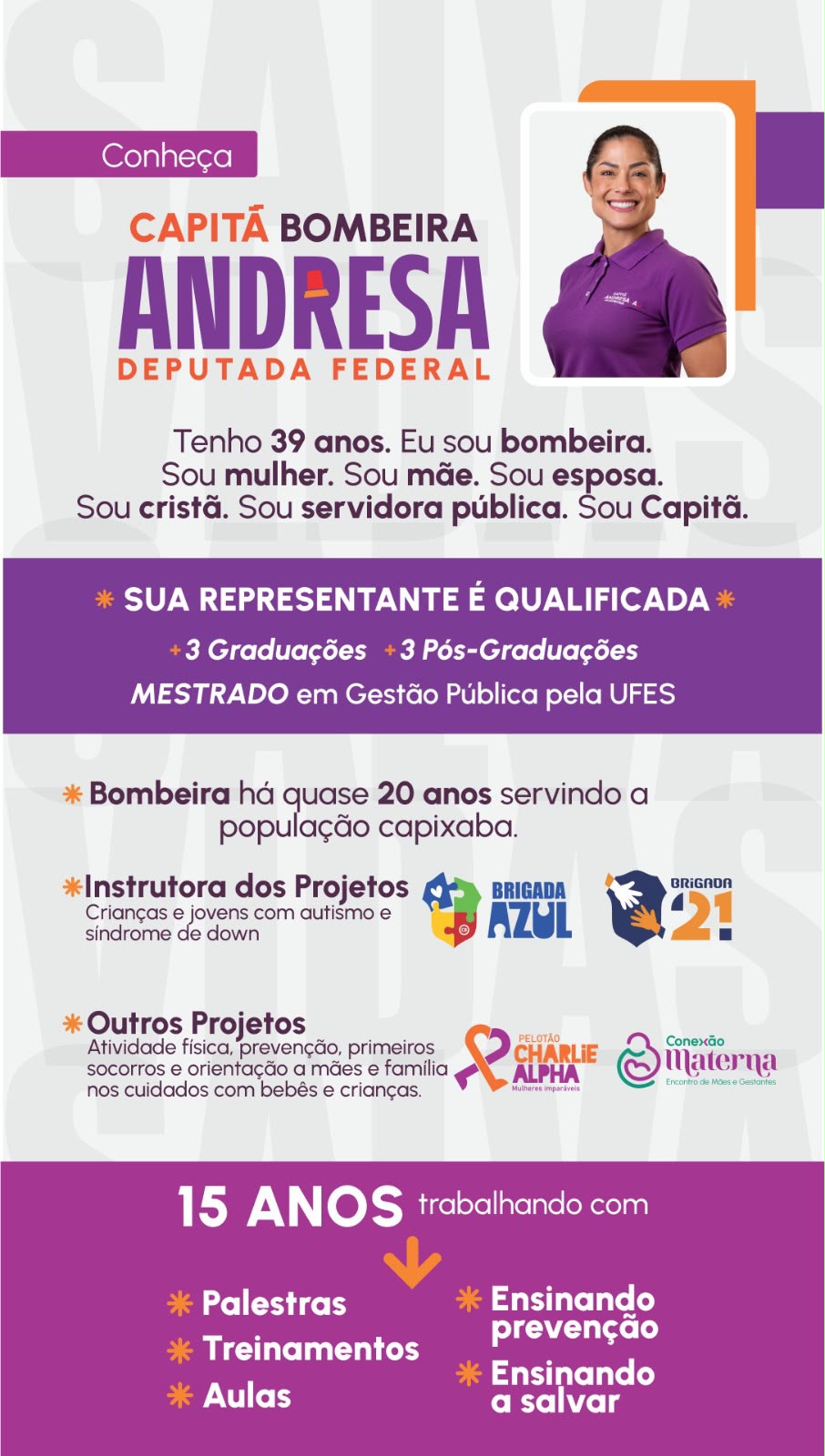 Foto 2 de 4 do carrossel Capitã Bombeira Andresa: Conheça a Capitã